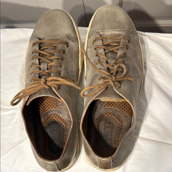 Born Men's Leather Casual Shoes - size 12 M Green/Grey - Picture 2 of 7